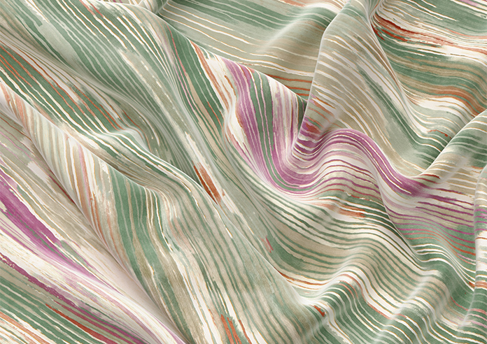 Bombay Velvet, Pink Crush - Motorised Roman Blind - Image 4